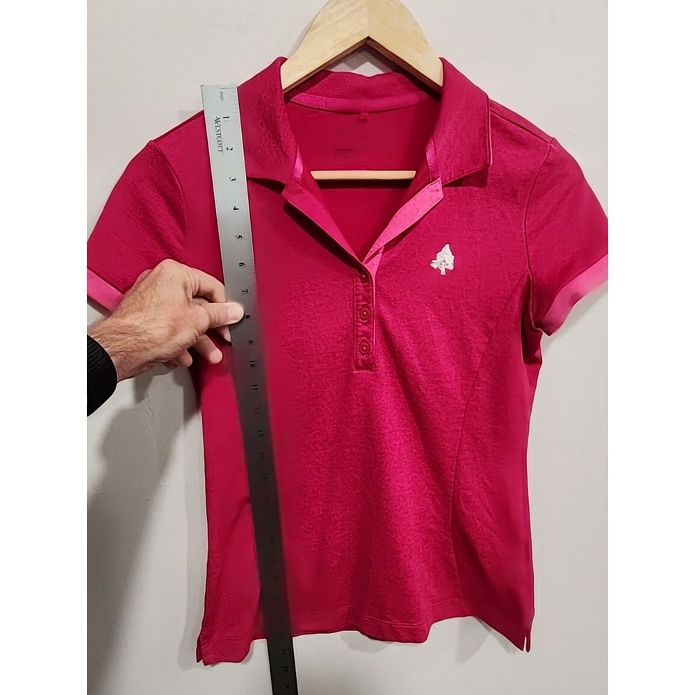 Nike Golf Tour Performance Dri-Fit Shirt Womens S Dark Fuchsia, Short Sleeve - Picture 8 of 12